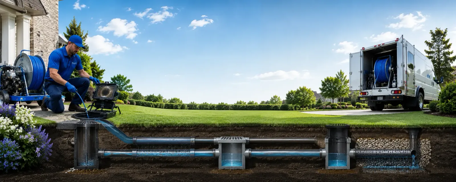 Outdoor drain cleaning information for New Marshfield, OH
